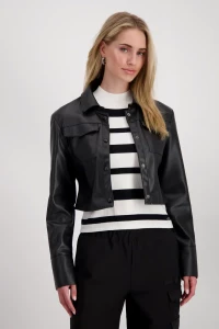 Imitation leather jacket