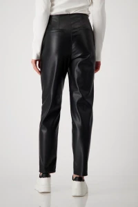 Faux leather trousers